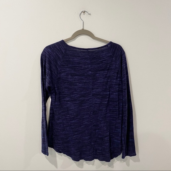Athleta Purple Long Sleeve Workout Shirt - Picture 2 of 4